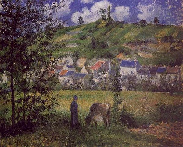 Camille Pissaro Landscape at Chaponval oil painting image